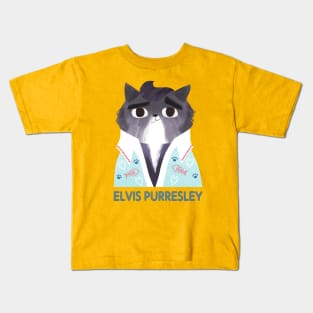 Elvis Purresley Kids T-Shirt